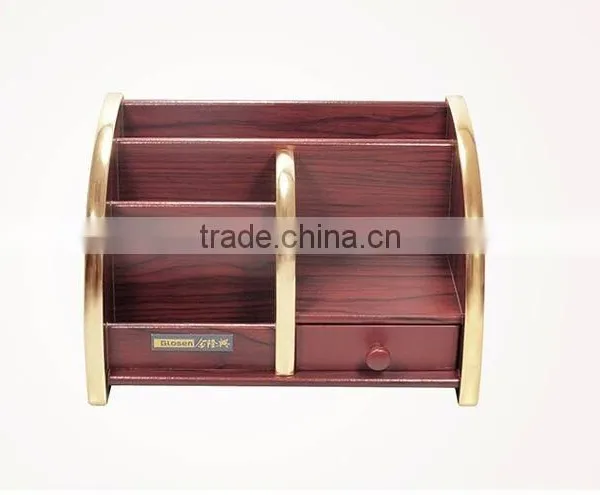 High Quality Handmade Multi-functional Wooden Pen Container photo-2