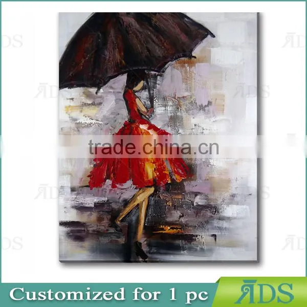 Amazon Hotselling 100% Handmade Wall Art Beautiful Girl Sex Oil Picture Painting photo-4