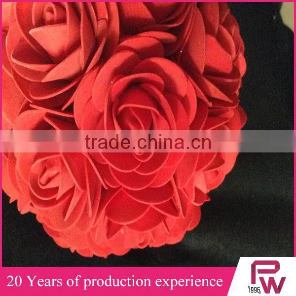 Artificial Flowers Imported From China Red Rose Balls for Weddings for Home Decore photo-2