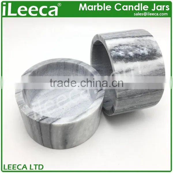 Big Size Home Premium Marble Candle Holder Jars photo-2