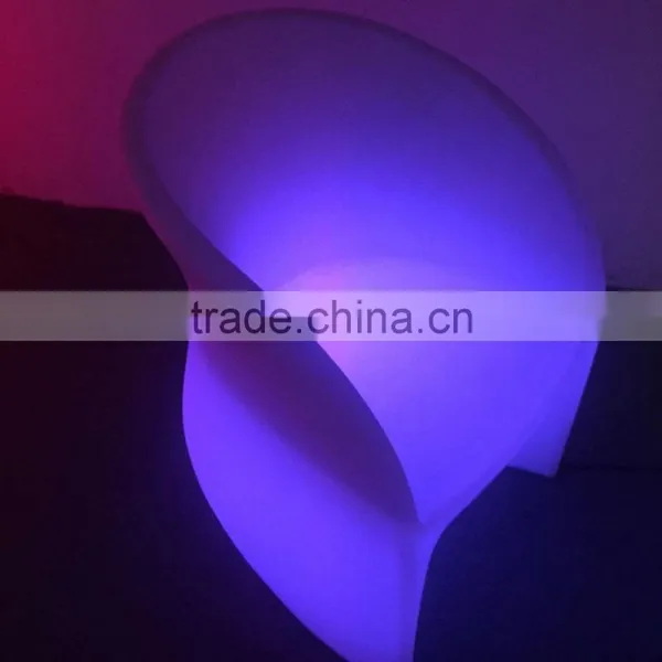 PE Material Durable Waterproof Led Light Chair/ Colorful Led Bar Funiture Restaurants Hotel Used Rechargeable Led Chair photo-3