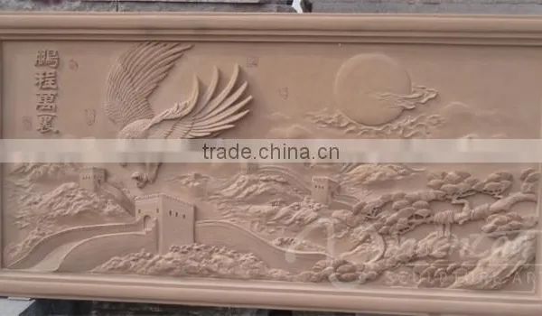 Outdoor Garden Decoration Stone Carving Dragon Marble Relief Sculpture photo-5