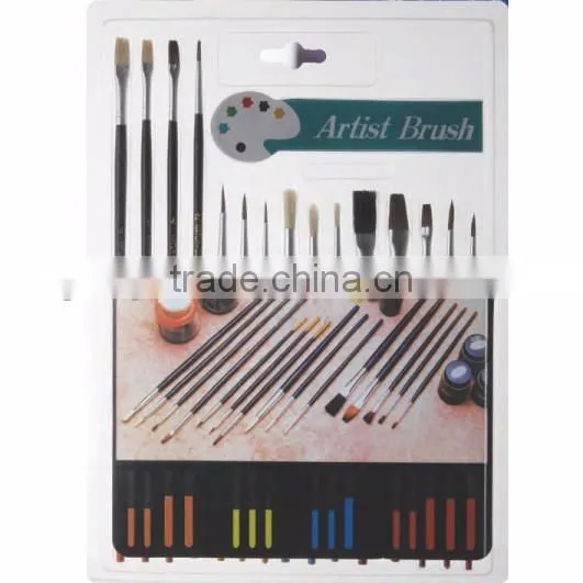 High-end 9Pcs/set Bicolor Synthetic Nylon Bristles Acrylic Watercolor Paintbrushes for Artists photo-4