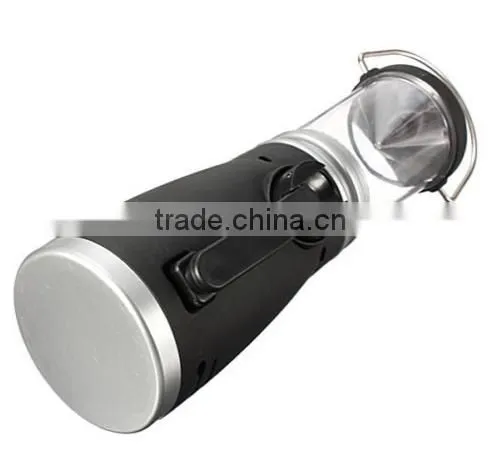 4 LED Rechargeable Lantern Camping Fishing Torch Lamp Hand Crank Tent Light NEW photo-5