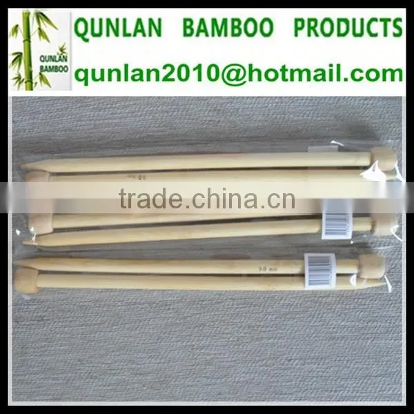 1 Pair/Pack Single Pointed Bamboo Knitting Needle photo-5