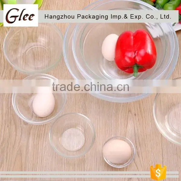 Fashional Unique Fancy Heat Resistant Salad Glass Bowl Baby Serve Bowl Glass photo-2