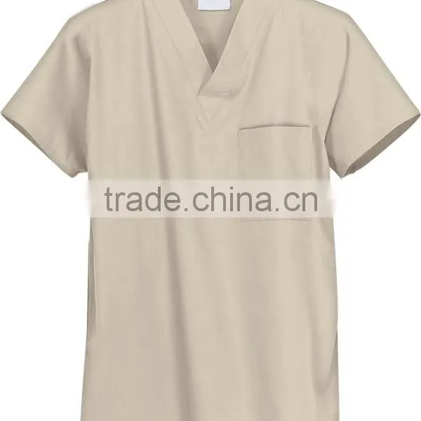 Hospital Unisex Reversible Scrub Tops Uniform Fashion Designs Factory China photo-3