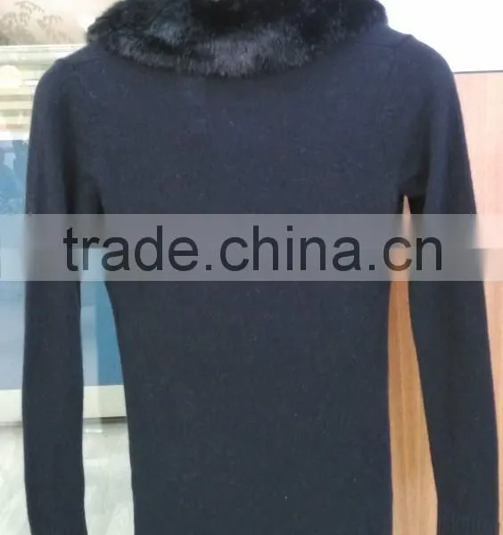 2014 Ladies Knitted Sweater,cardigan With Collar photo-3