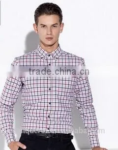 Men's Check Cotton Shirt Slim Fit Shirt HOT! MSRT0044 photo-2