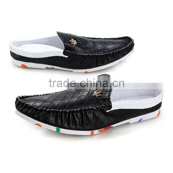 Fashion pu Leather Peas Shoes Casual for Men High Quality, Adults Camouflage Men Casual Shoes Sample for Male photo-4