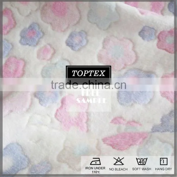 180gsm 100% Polyester Coral Fleece Blanket Fabric Stocklot photo-2
