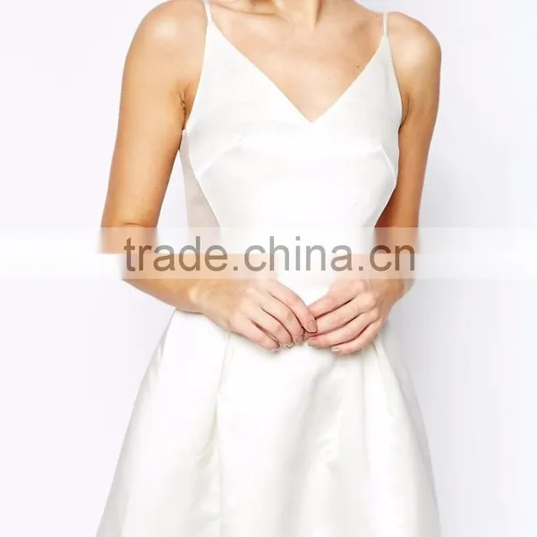 MGOO Elegant Shoulder Backless Sexy Midi Prom Dress In Sateen With Mesh Inserts At Waist Bridesmaid Dress photo-4