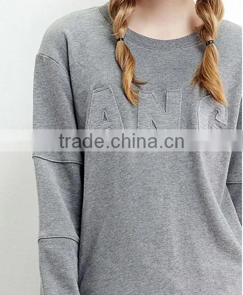 Female Hemp Grey Sets Round Collar Fleece photo-2