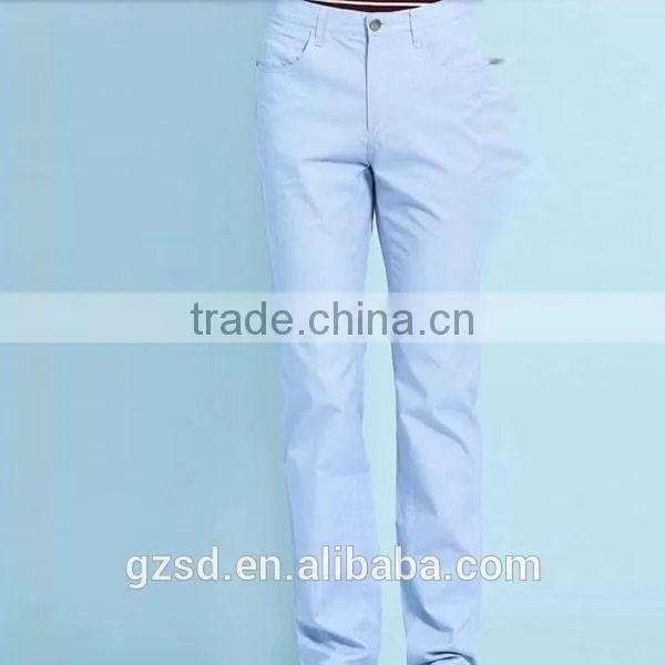 100% CottonTop Quality Trendy Skyblue Fancy Casual Pants Men photo-4