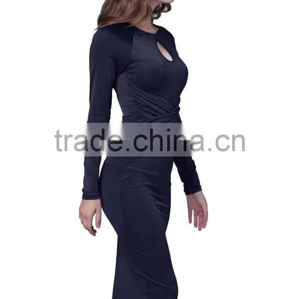 Fashion Women Ladies Office Dress Clothes Knee-length Bodycon Slim Pencil Party Dress photo-4