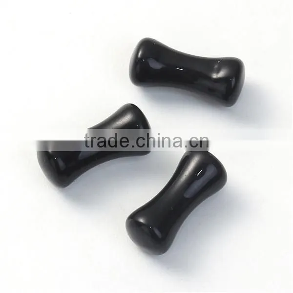 4mm Acrylic Ear Stretcher Expander Bobbin Black Beautiful Ear Plug Expander photo-3