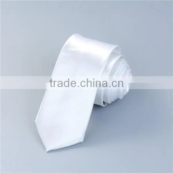 Polyester Necktie White Necktie Wholesale photo-3