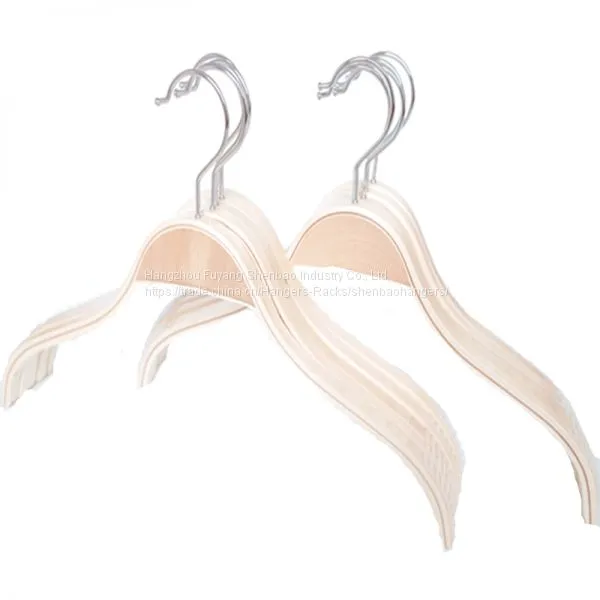 Flat Body Laminated Coat Hanger With Anti-slip Bar for Men Clothes