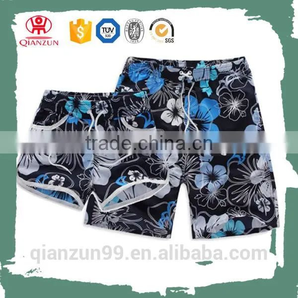 Custom unisex women men 100% polyester swim beach shorts wholesale