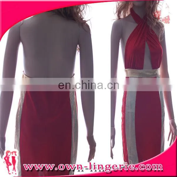 New Arrived Contrast Block Print Midi Dress Ladies Fashion Badycon Dress With Short Sleeve photo-3