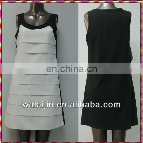 Middle-aged Ladies' Tiered Dress
