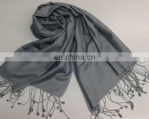 Plain Viscose Pashmina Shawls photo-2