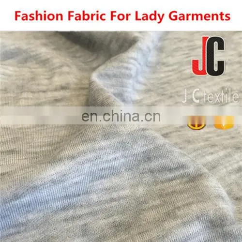 A2806 Shaoxing JC T/C Slub Vintage Fabric Polyester Cotton Knit Activewear Fabric photo-2