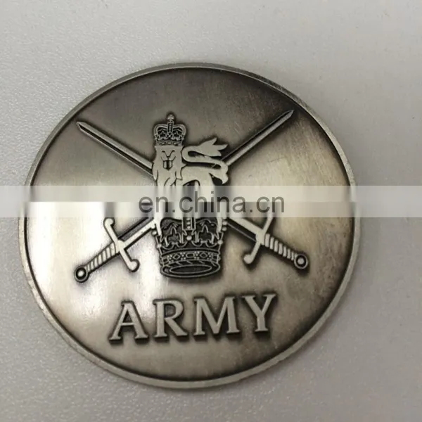 Zinc Alloy Casting Coin Antique Silver Custom Coin With Logo of Football League photo-3