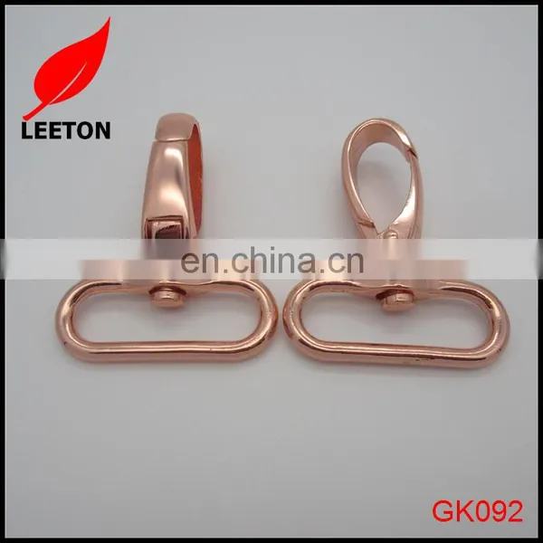 1.5inch Shiny Rose Gold Swivel Snap Hook for Leather Bag photo-5