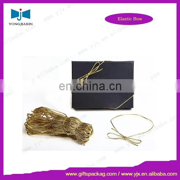 Elastic Gift Packing Bow/gold Elastic Cord Loop