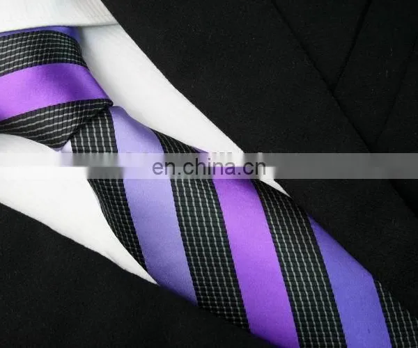 NEWEST Design Stripe Mens Silk Necktie photo-3