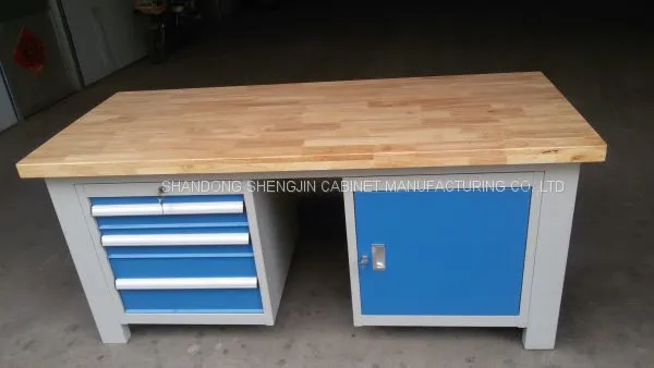 Factory Price Stainless Steel Work Table With Top Wooden photo-4