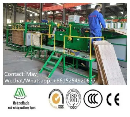 Servo motor wood veneer composer machine