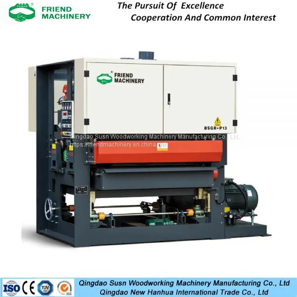 Fast feeding polishing wide belt sanding machine
