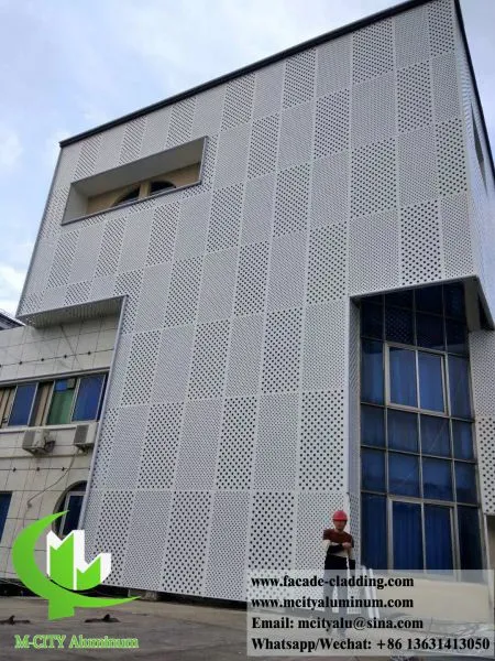 Factory Price 3mm Aluminum Facade Sheet Perforated Panel Metal Cladding Panel Supplier in China photo-3