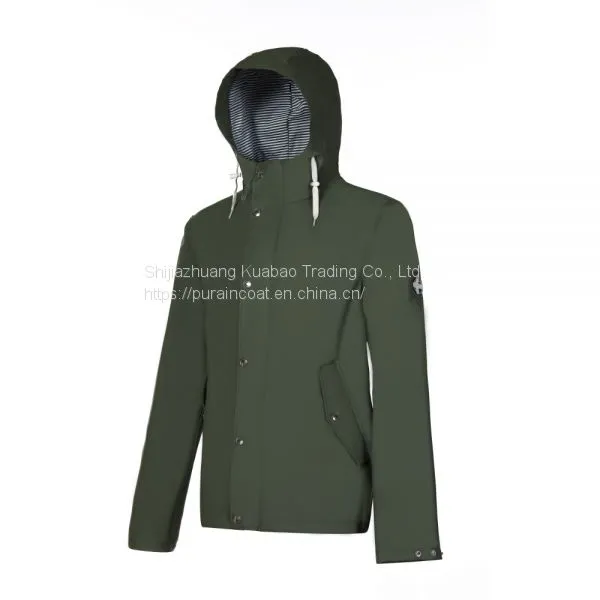 Men Pu Rain Jacket-KBM1010 photo-2