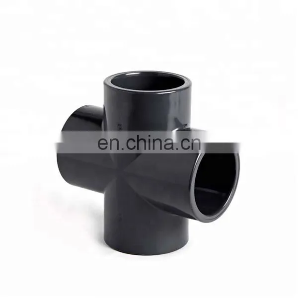 ASTM SCH80 Gray Color UPVC Cross 6" for Water Supply photo-5