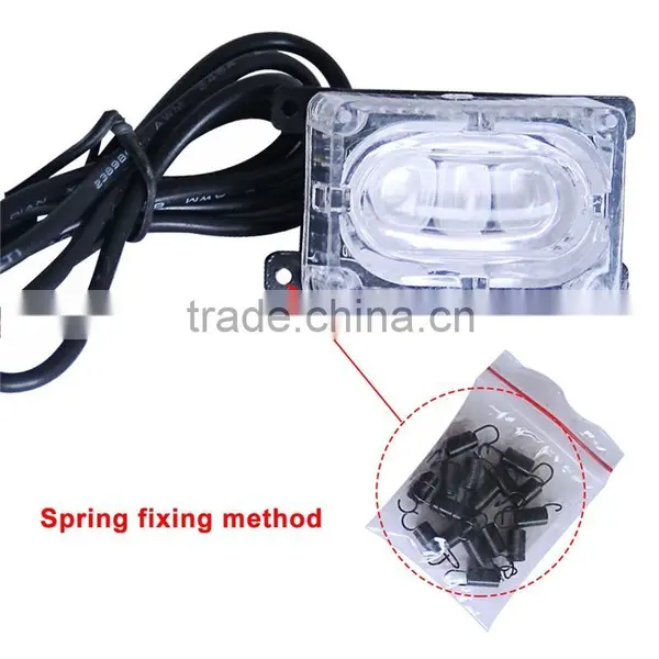 RGB LED Net Grille Light 48W Wireless Remote for SUV Rescue Military Engineering Off-road ExcavatorTruck ATV Vehicle photo-4