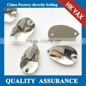 0415L Diamond Navette Oval Shapes Fashion Beautiful Beads Chatons Sew On Crystal Rhinestones With Holes photo-2