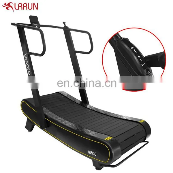 a China Slat Self-powered Non-motorized Home Fitness Body Strong Manual Commercial Use Woodway Curved Treadmill in Gym Equipment photo-2
