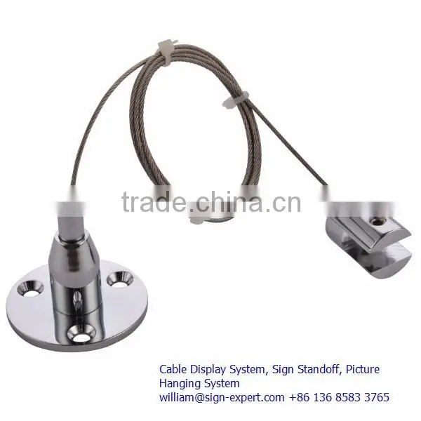 Cable Hanging Display Suspension Wire Sign Holder photo-4