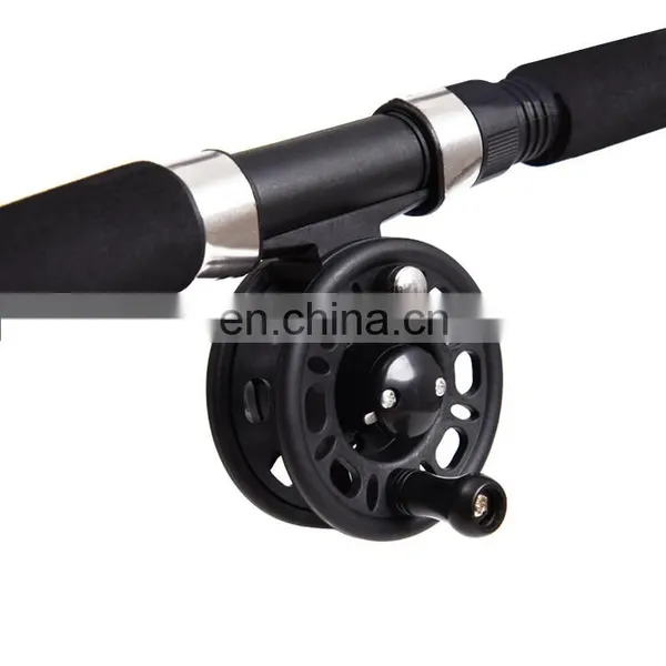 Wholesale Black Fishing Rod and Reel Telescopic Ice Fishing Rod Ice Reel Combo Set photo-3