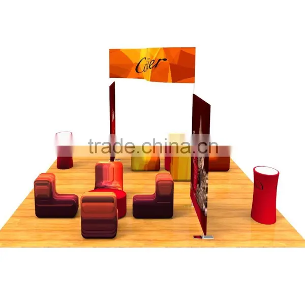 Custom Company Logo Printed Fitted Stretch Stand Display Kiosk, Display Equipment photo-4