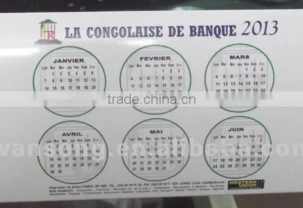 Colourful Festival Table Calender