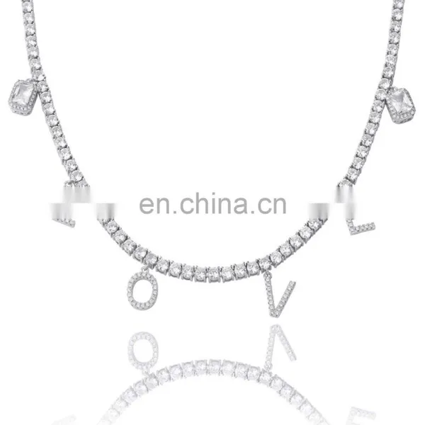 16inch Hip Hop Necklace, Jewelry Gold Diamond Iced Out Cuban Link Chain 4pcs Butterfly Necklace for Women/ photo-4