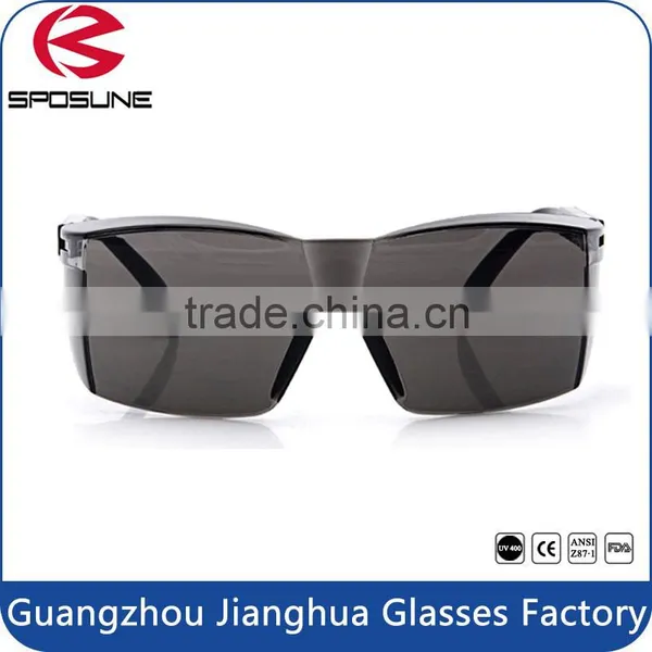 Factory Wholesale Square Dustproof Windproof Durable Cross-country Glasses Dark Grey pc Welding Filter Lens Goggles photo-2