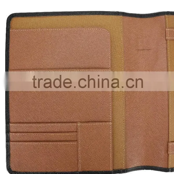 Wholesale High Quality Custom Zip A4 Size Genuine Saffiano Leather Office File Bag Document Folder Notebook photo-5