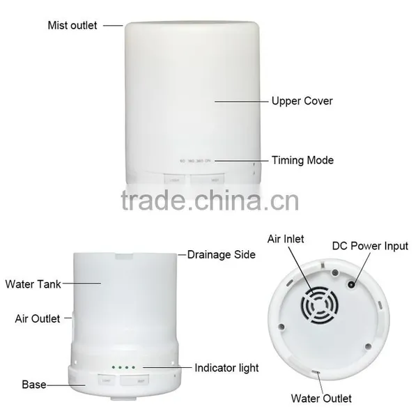 Deluxe Ultrasonic Aroma Spa Oil Diffuser With Touch Controls Top Cool Mist Humidifier photo-3