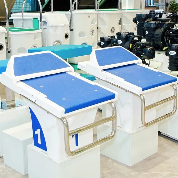 PIKES Stainless Steel Pool Platform High Quality Acrylic And Fiberglass Material Starting Block for Competition photo-2