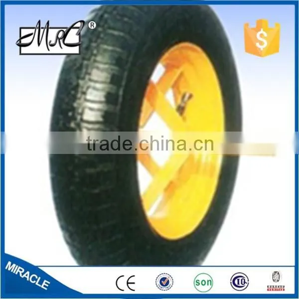 First Grade Pneumatic Rubber Hand Truck Wheel Small Wheelbarrow Wheel 3.50-8 photo-2